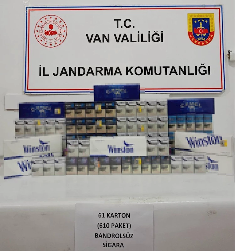 Van’da 610 paket kaçak sigara ele geçirildi
