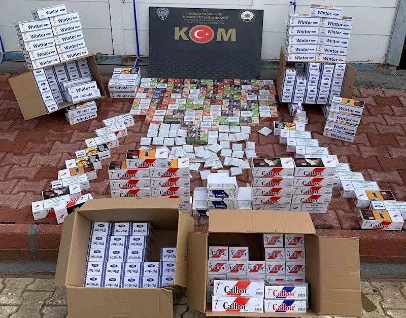 Malatya’da 778 bin adet kaçak makaron ele geçirildi
