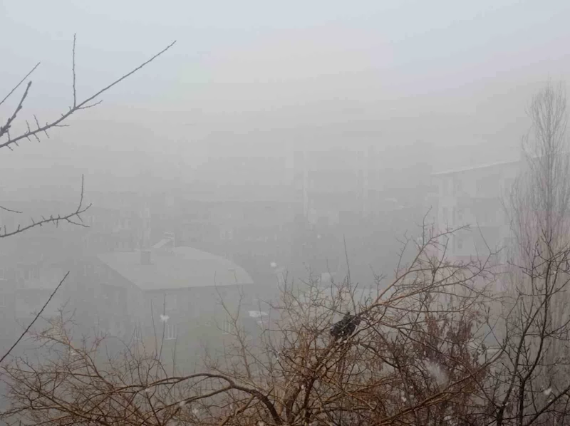 Hakkari’de karla karışık yağmur ve sis etkili oluyor
