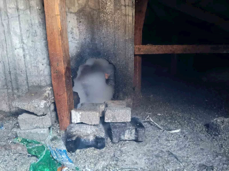 Iğdır’da okulda yangın paniği
