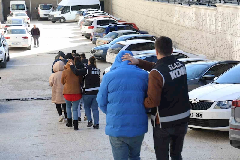 Elazığ’da Cımbız-2 Operasyonu: Kamuyu 4 milyon 200 bin lira zarara uğratan 7 şüpheli yakalandı
