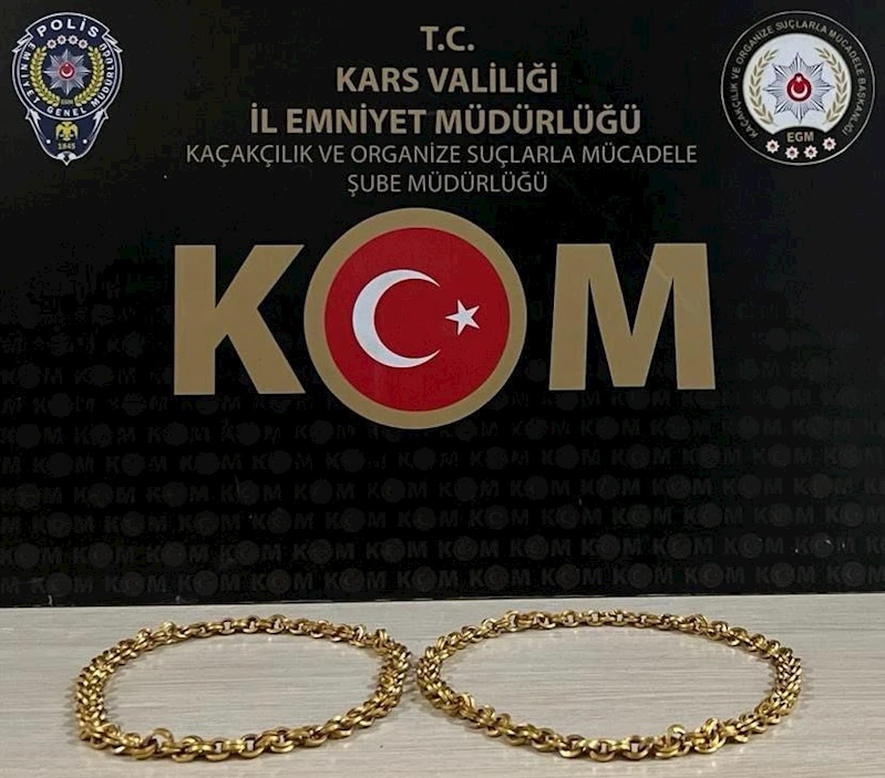 Kars’ta 686 gram altın ele geçirildi
