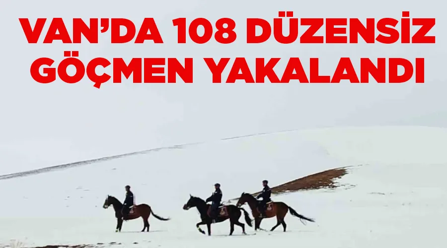 Van’da 108 düzensiz göçmen yakalandı