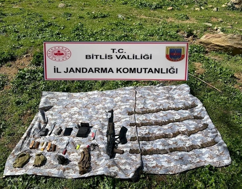 Bitlis’te silah ve mühimmat ele geçirildi
