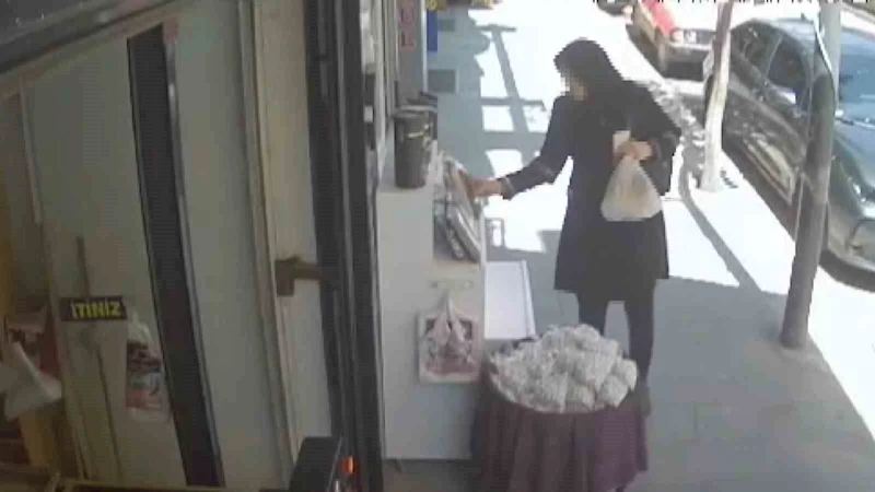 Elazığ’da bir kadın, orcik çalarken güvenlik kamerasına yakalandı
