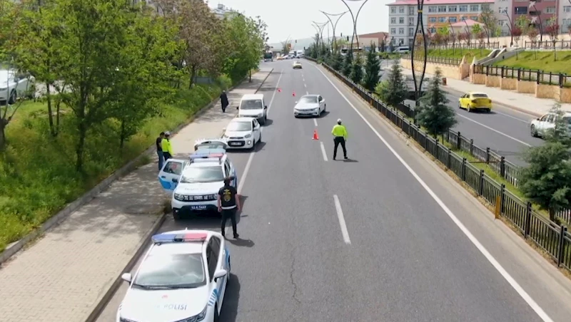 Bingöl’de dron destekli trafik denetimleri sürüyor
