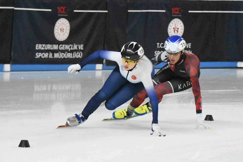 Short Track Türkiye şampiyonası, Erzurum’da başladı
