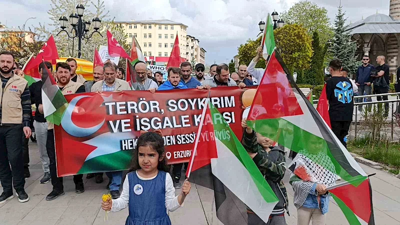 Erzurum’da hekimler ve sağlıkçılar Filistin için 