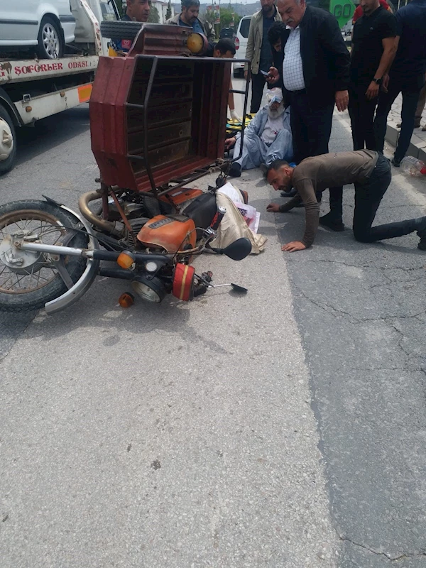 Elazığ’da sepetli motor devrildi: 1 yaralı
