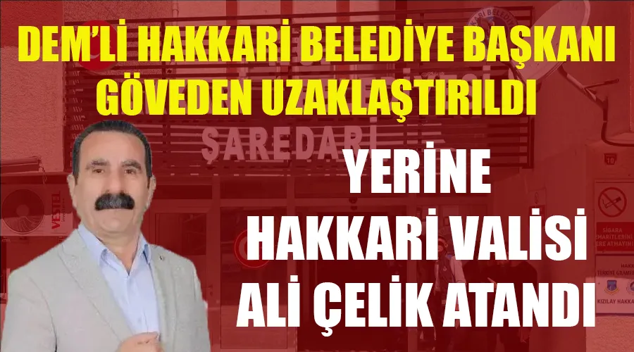 Hakkari Belediyesine Kayyum: DEM