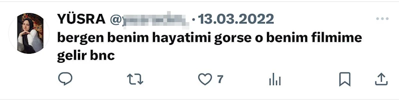 Eski eşi tarafından öldürüldü, paylaşımı yürek dağladı: ’’Bergen benim hayatımı görse bence o benim filmime gelir’’
