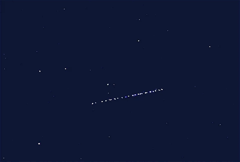 Starlink uyduları Bitlis semalarında görüldü