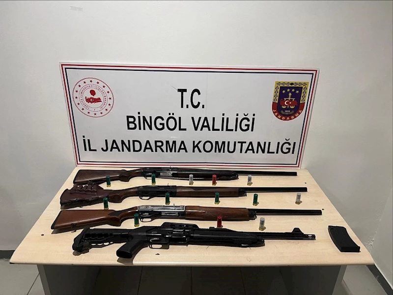 Bingöl’de 4 adet av tüfeği ele geçirildi
