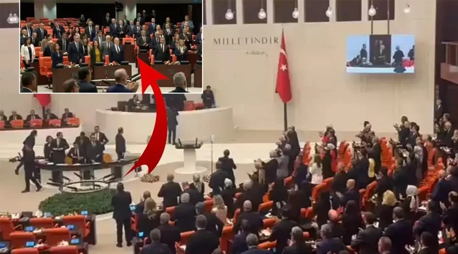 DEM Partili Vekillerden Törende Sürpriz Davranış: Erdoğan Ayakta Karşılandı, Bahçeli ile Tokalaşma