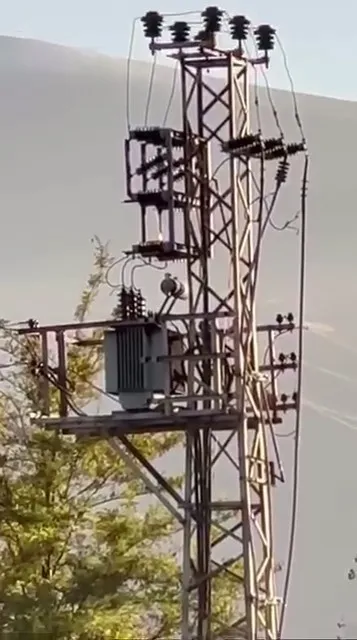 Iğdır’da elektrik trafosunda yangın paniği
