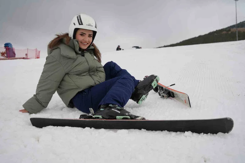 Palandöken’de kayak keyfi başladı
