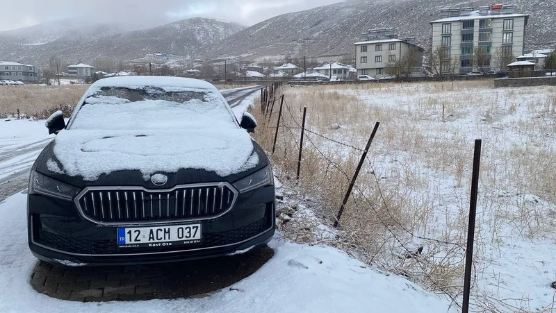 Karlıova beyaza büründü
