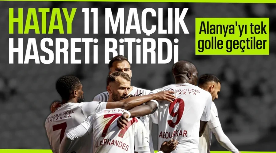 Hatayspor, Uzun Süren Galibiyet Hasretine Tek Golle Son Verdi