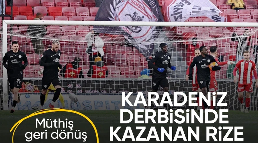 Rizespor Müthiş Geri Dönüşle Samsunspor
