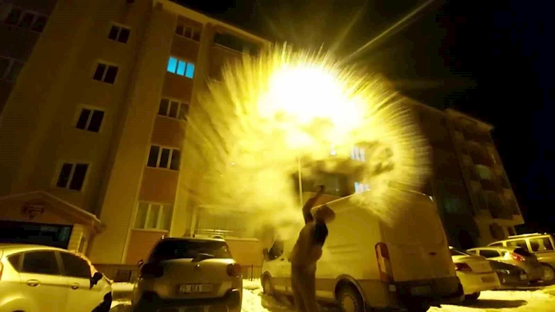 Erzurum yine buz kesti
