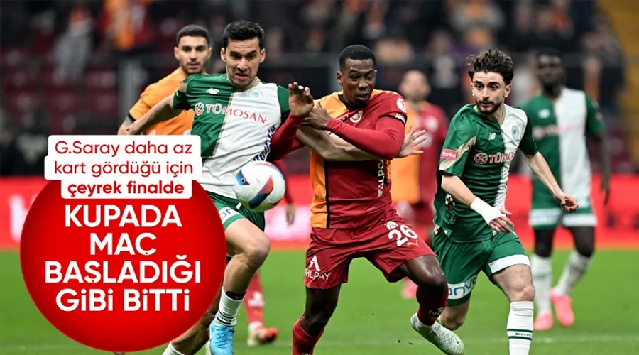  Galatasaray, Konyaspor ile golsüz berabere kaldı:  Galatasaray - Konyaspor - CANLI ANLATIM