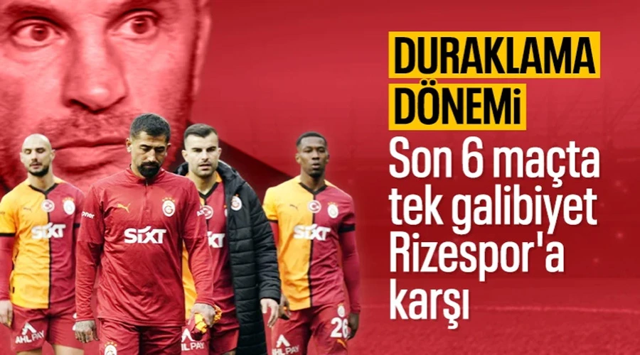 Galatasaray Zirveden Uzaklaşıyor: Son 6 Maçta Sadece 1 Galibiyet!