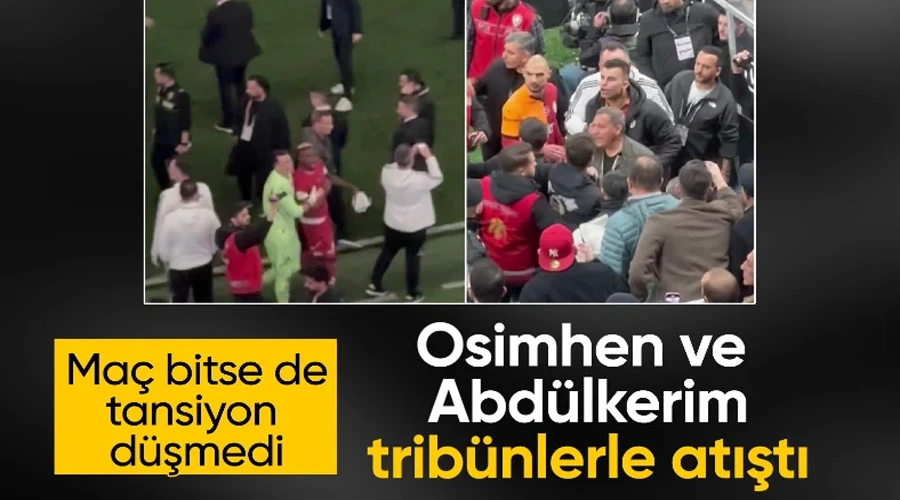 Beşiktaş Derbisinde Tansiyon Yükseldi: Victor Osimhen ve Abdülkerim Tribünlerle Atıştı