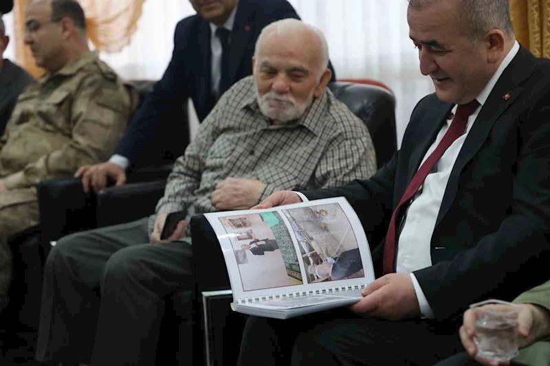 Huzurevindeki Mehmet amcanın sürprizi valiyi hem duygulandırdı hem gülümsetti
