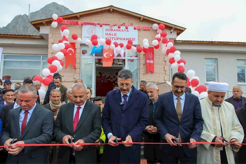 Durankaya’da dualar eşliğinde kütüphane açılışı
