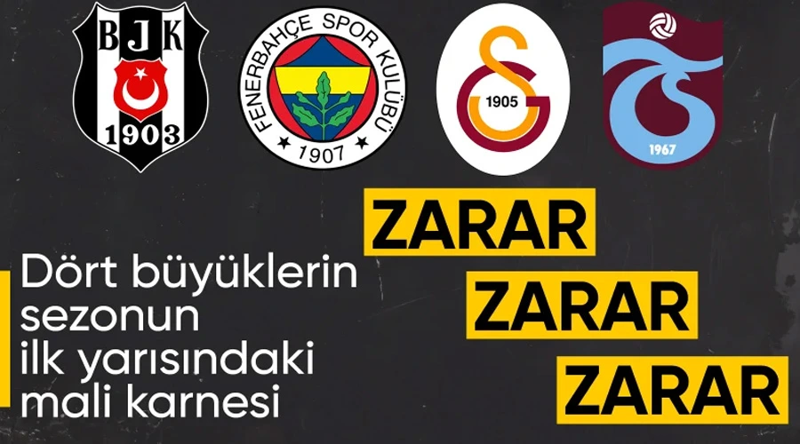 Dört Büyüklerin Yarım Yılda 2,58 Milyar Liralık Kaybı!
