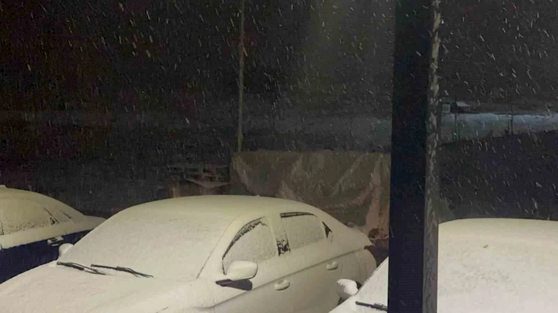 Elazığ’da dolu ve kar yağışı etkili oldu
