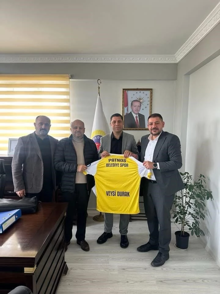 Patnos Belediye Spor Yönetimi, Dedeli Belediye Başkanı Durak’ı makamında ziyaret etti
