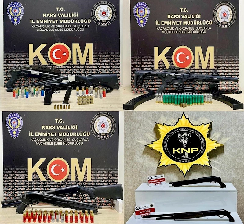 Susuz’da silah ve mühimmat ele geçirildi
