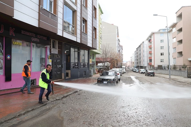 Belediye ekiplerinden bahar temizliği

