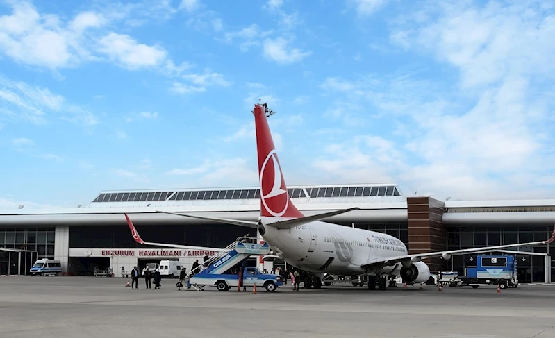 Erzurum’da 3 ayda 306 bin 332 kişi uçtu
