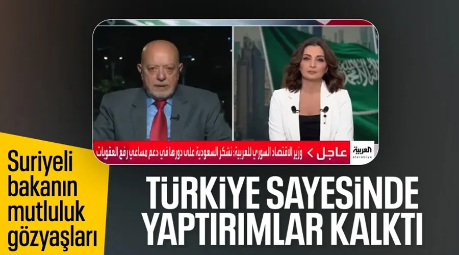 Suriye Ekonomi Bakanı Gözyaşlarıyla Türkiye