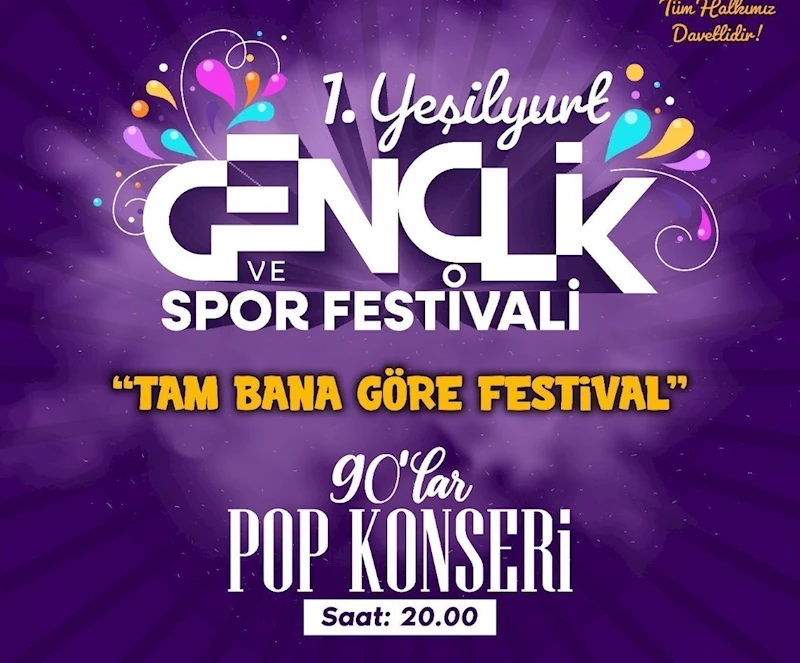 Yeşilyurt Gençlik ve Spor Festivali başlıyor
