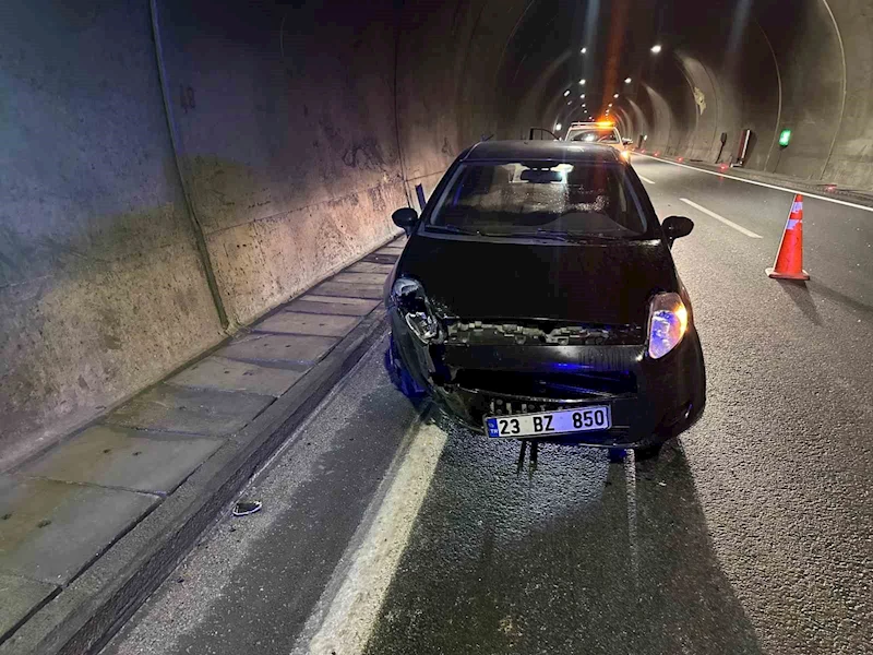 Erkenek  tünelinde trafik kazası: 1 yaralı
