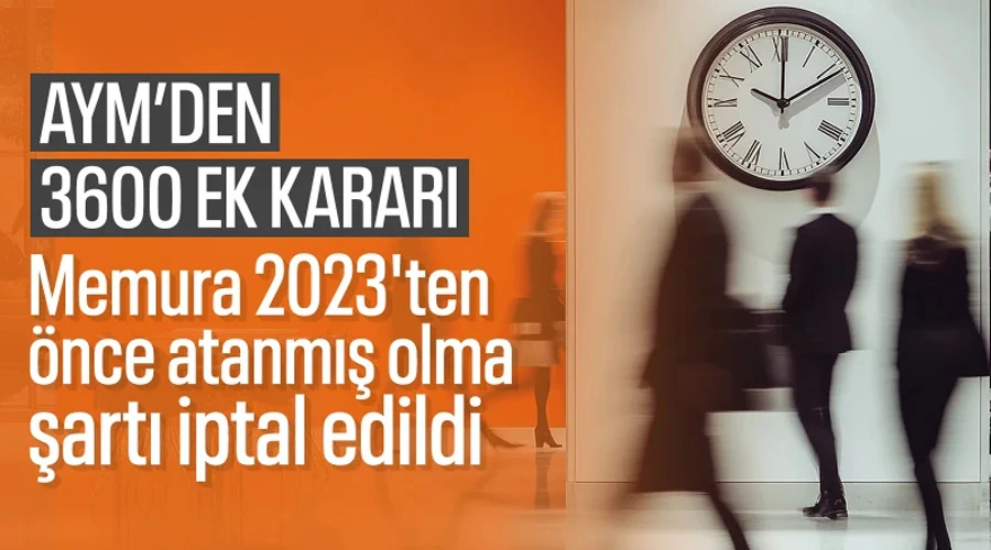 Memurlara Müjdeli Haber: 3600 Ek Gösterge Şartı AYM Tarafından İptal Edildi!