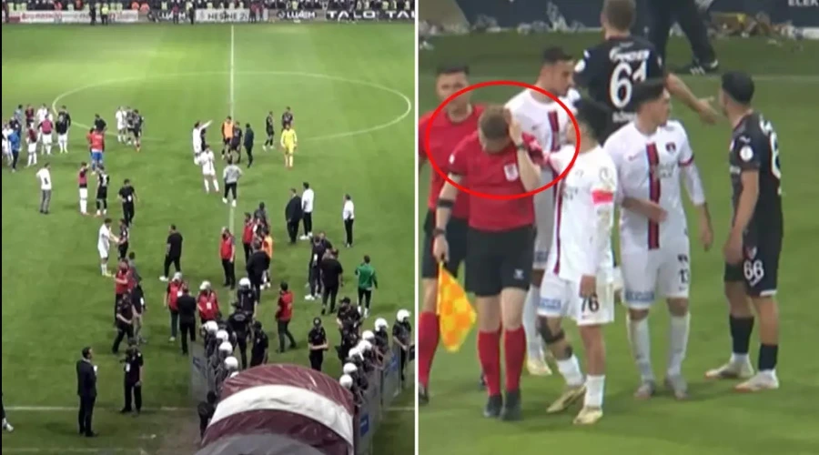 Elazığspor-Vanspor Maçı Kanlı Bitti: Hakem Yaralandı, Maç Tatil Edildi!