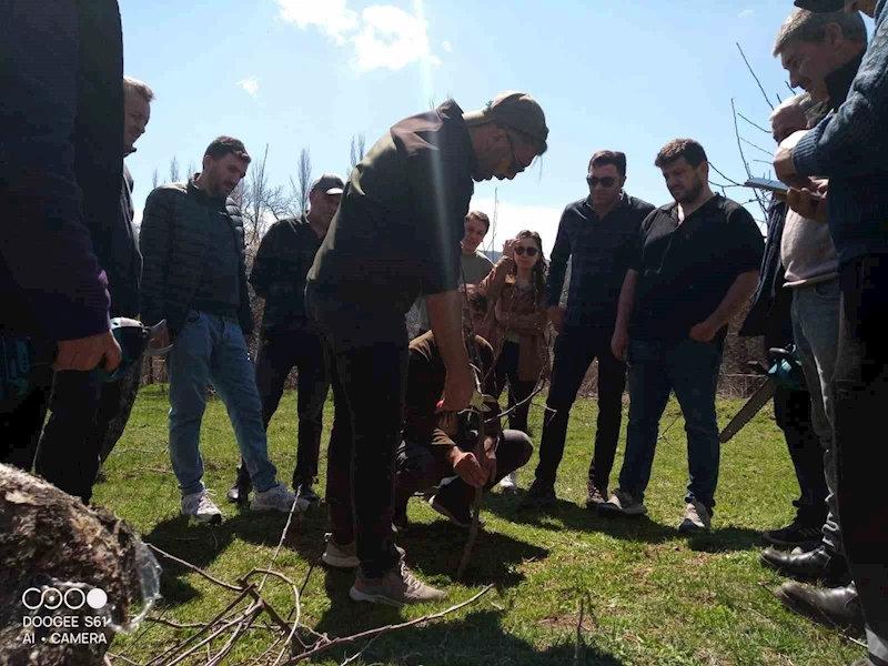 Posof’ta meyve ağaçlarını budama ve aşılama kursu düzenlendi
