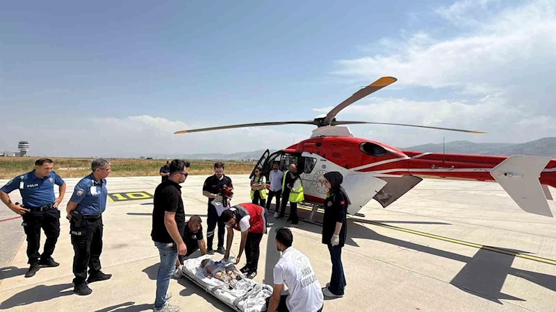 9 aylık bebek ambulans helikopterle Elazığ’a sevk edildi
