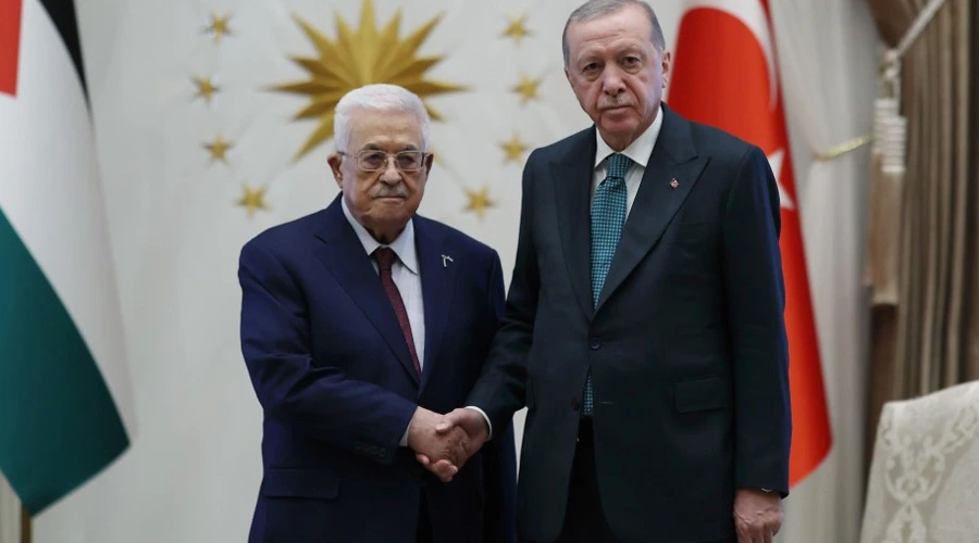 Cumhurbaşkanı Erdoğan, Filistin Devlet Başkanı Abbas ile görüştü
