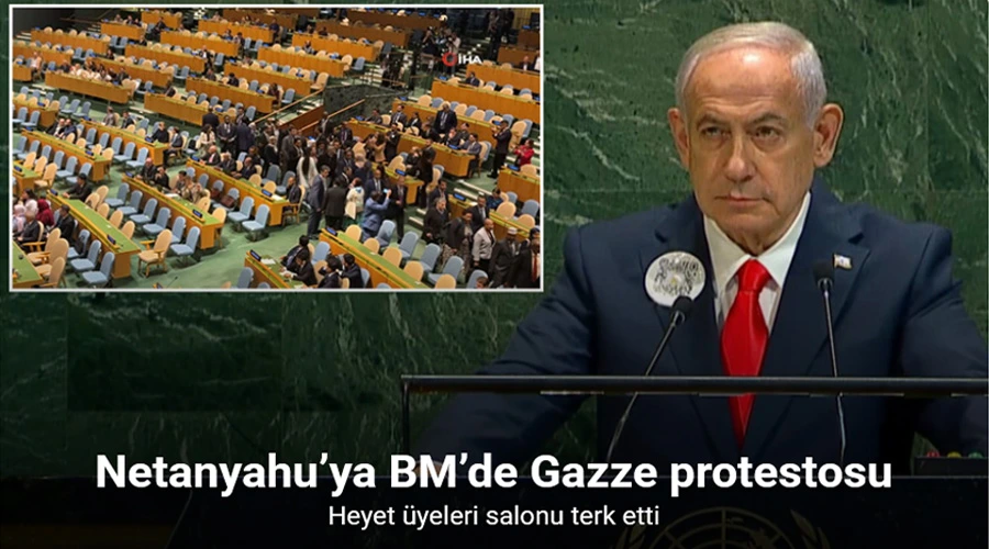 Netanyahu’ya BM’de Gazze protestosu 