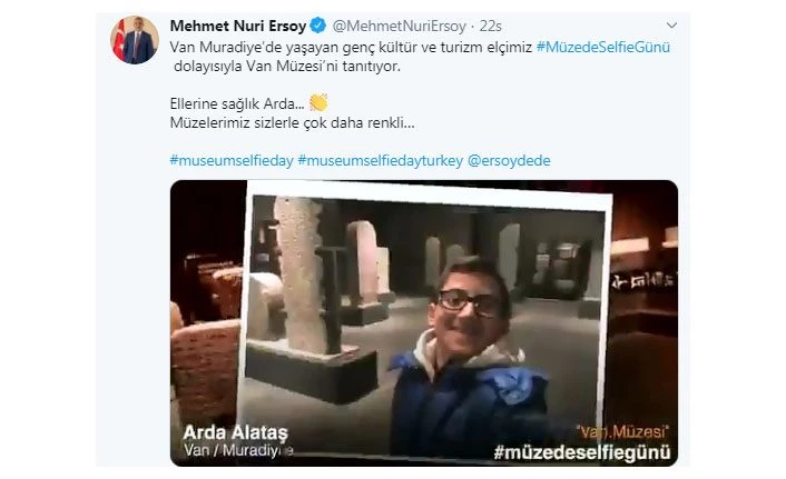 Kültür ve Turizm Bakanı Ersoy, Vanlı minik fenomeni turizm elçisi ilan etti