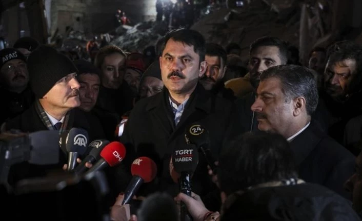 Çevre ve Şehircilik Bakanı Kurum: 19 yıkık, 107 ağır hasarlı, 37 orta hasarlı, 171 de az hasarlı bina tespit ettik