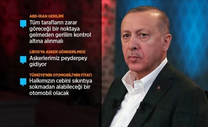 Cumhurbaşkanı Erdoğan: ABD-İran gerginliğinin azaltılması için çok ciddi gayretler gösteriyoruz