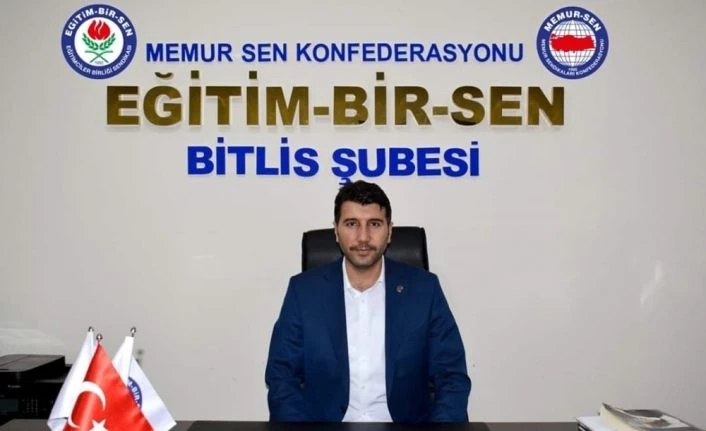 Eğitim Bir-Sen Bitlis Şube Başkanı Cabir Durak: “Köklü sorunlara gerçekçi çözümler gerekiyor”