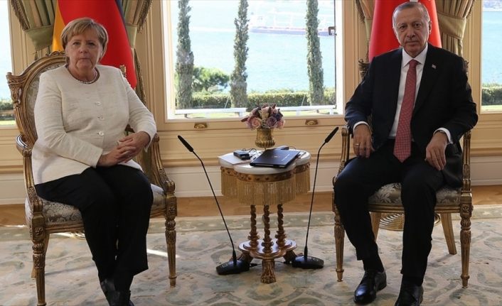 Erdoğan ile Merkel Libya ve Suriye