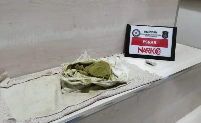 Erzincan’da 407 gram esrarla yakalanan 1 kişi tutuklandı